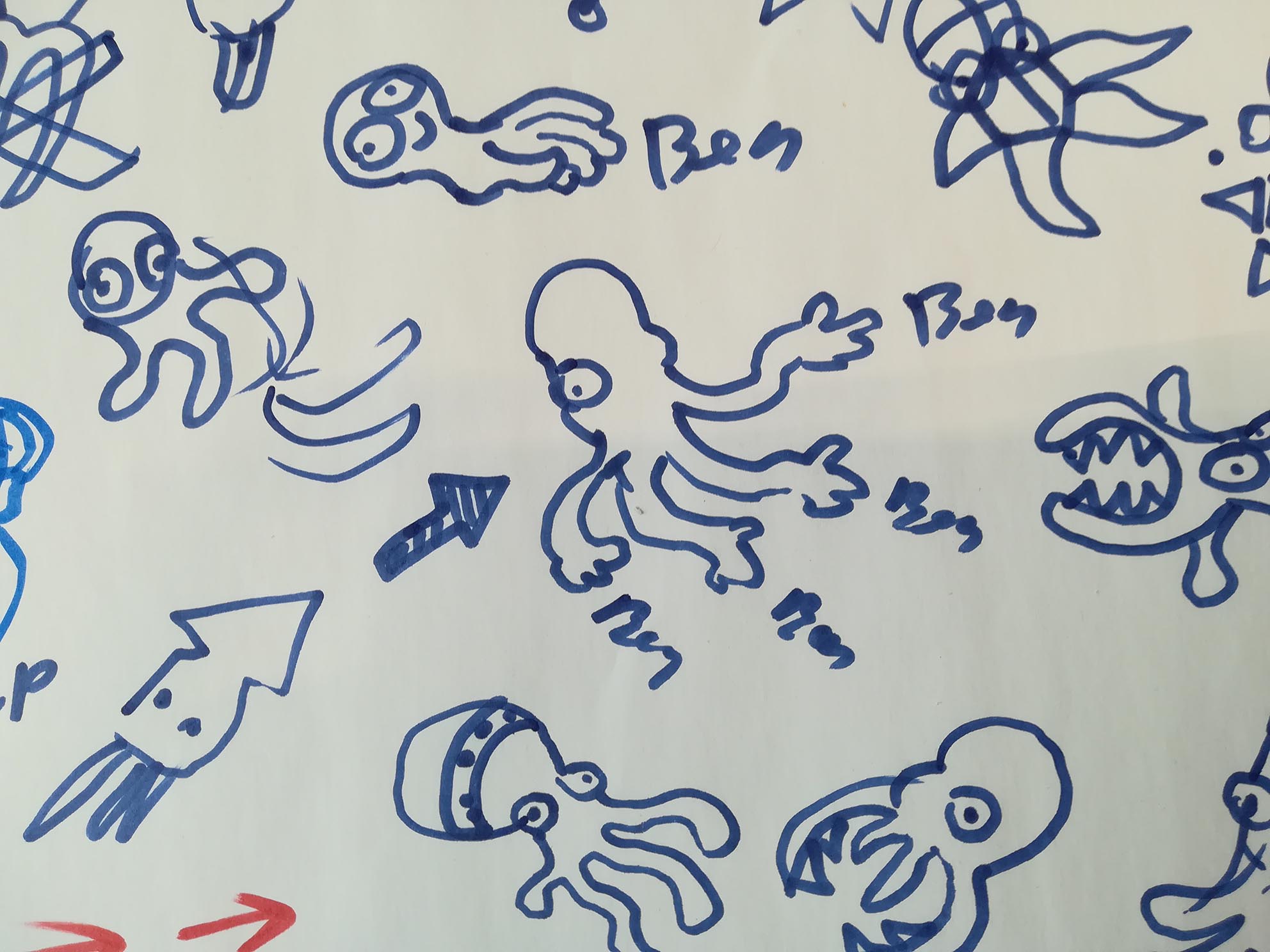 Octopus logo sketch 3