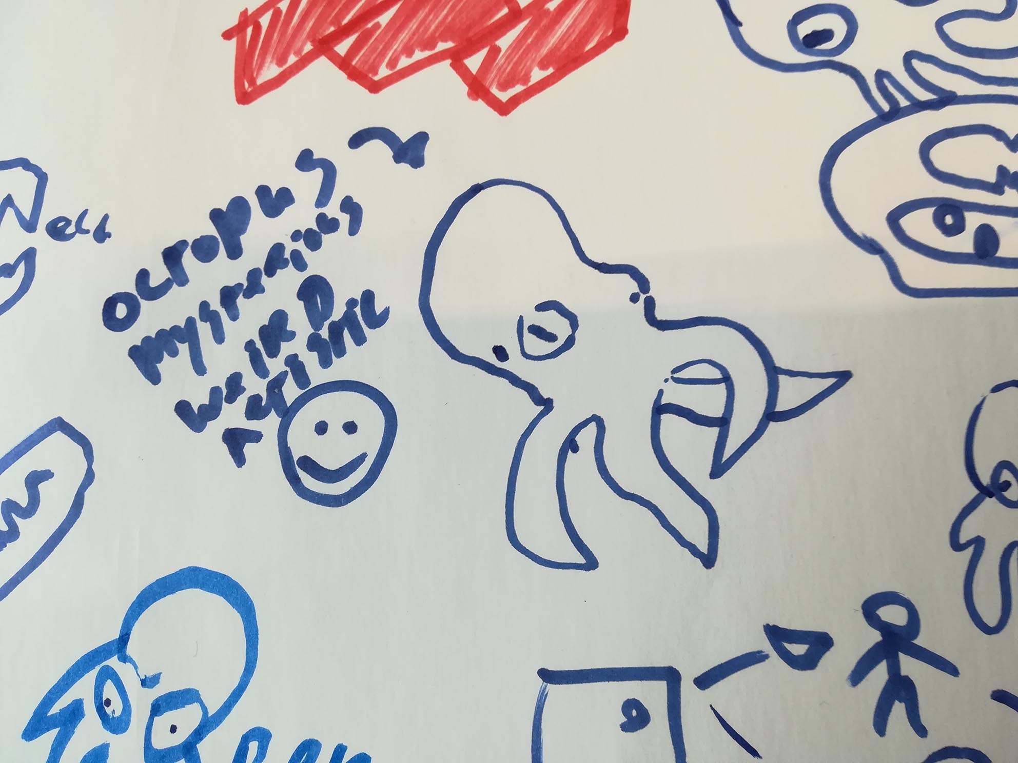 Octopus logo sketch 1