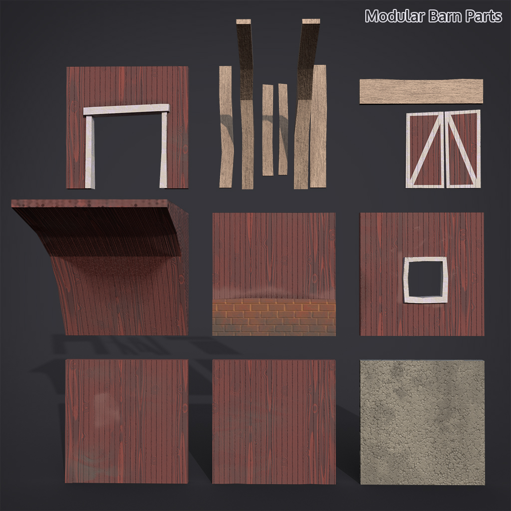 Image of barn modular pieces