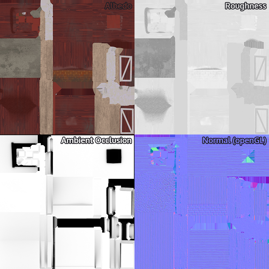 Image of barn modular texture