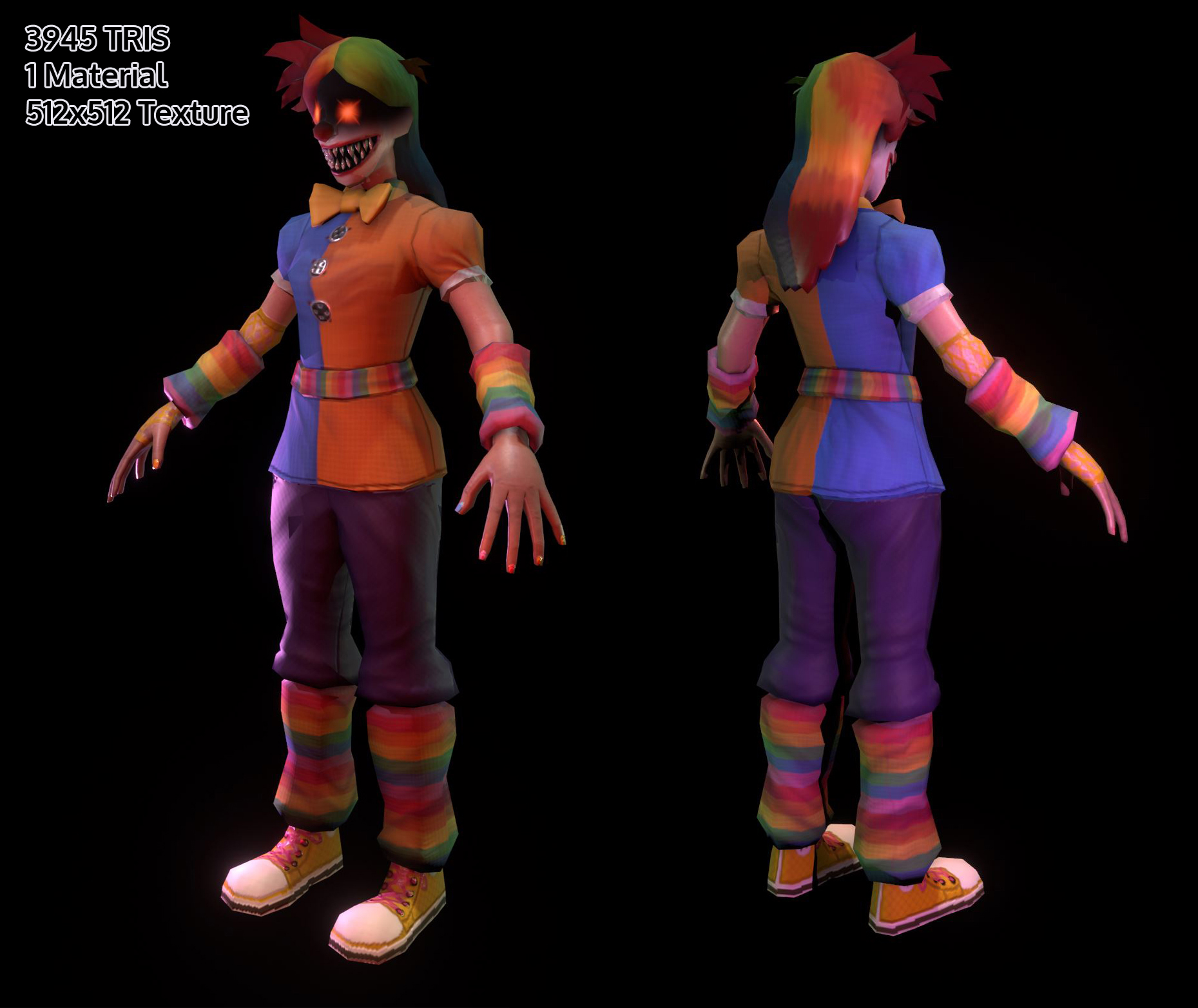 Candace the Clown textured model