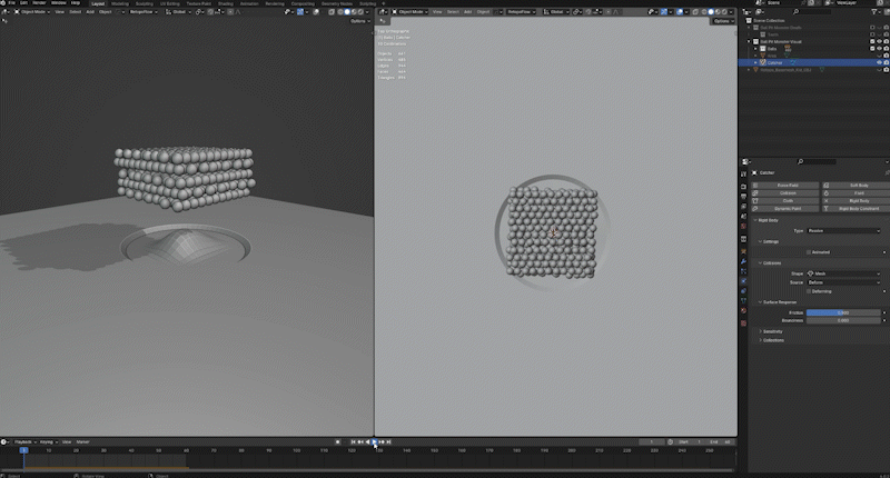 Ball Pit Monster physics creation