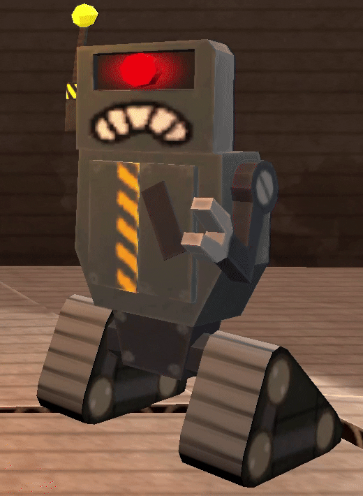 Toy robot idle animation